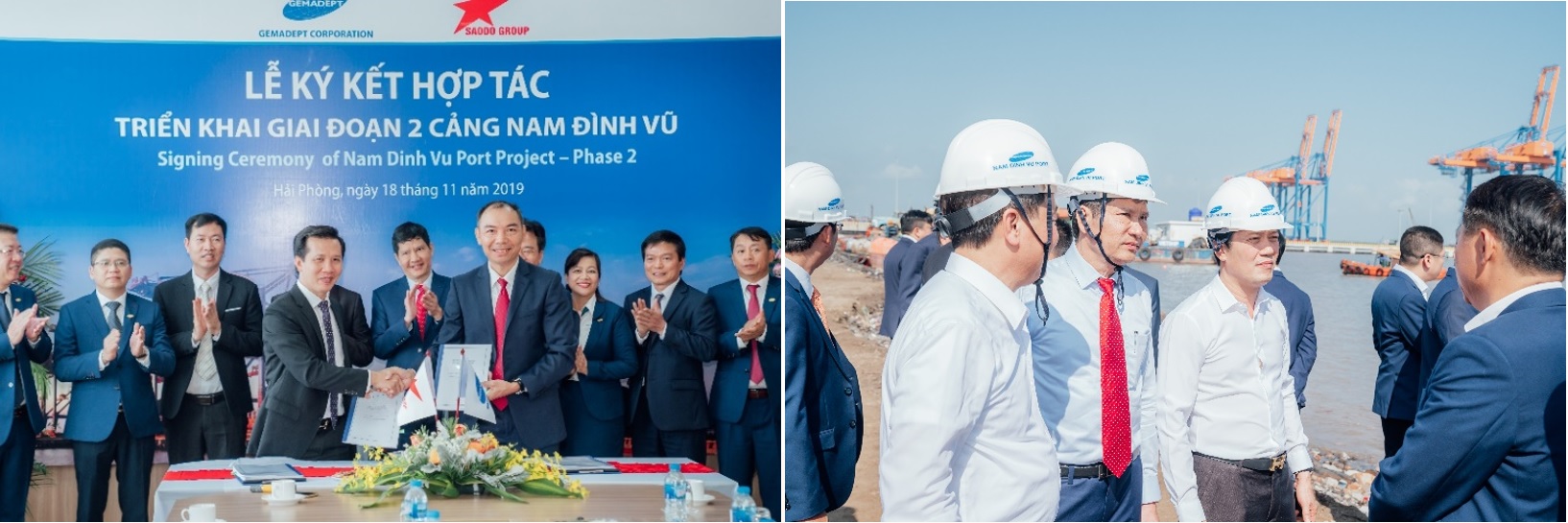 Signing ceremony for the phase 2 between Sao Do Group and Gemadept Corporation in 2019 1