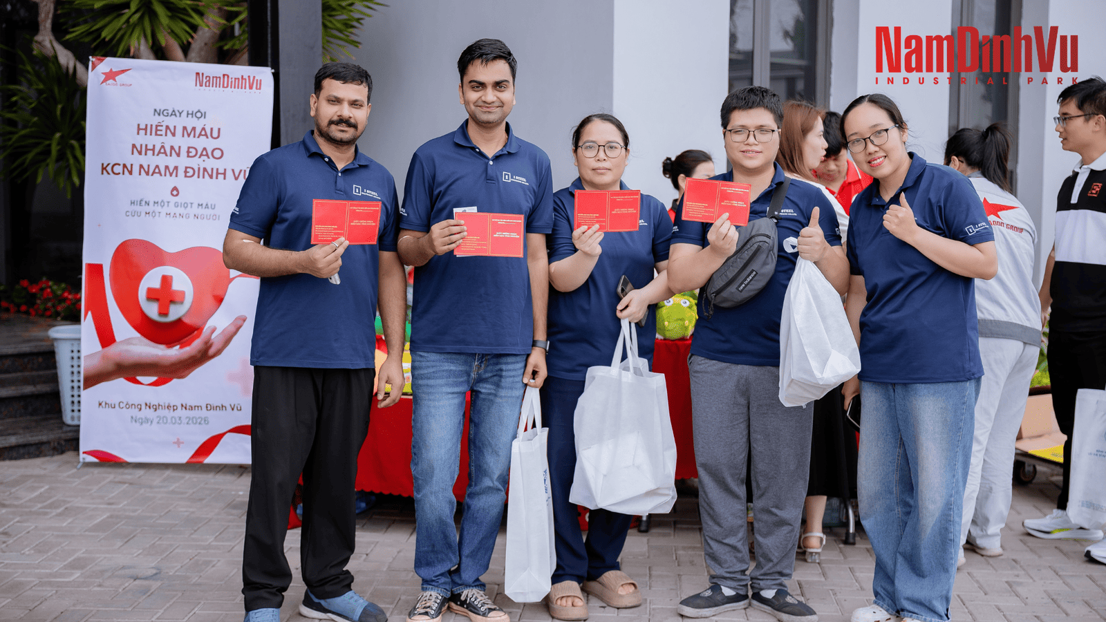 NGÀY HỘI HIẾN MÁU NHÂN ĐẠO 2026 TẠI KCN NAM ĐÌNH VŨ 1 Thumb Hien mau nhan dao NDV